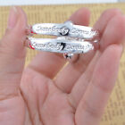 Elegant 925 Sterling Silver 2  New Fashion Bracelet Bangle Newborn Baby 2 Pcs