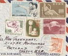 1956 Japan Airmail Cover To Portland Or Multicolor Commemoratives Cancelled