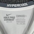 Nike Pro Combat Compression Shirt Mens 2xl White Long Sleeve Hypercool Dri Fit