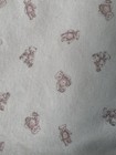 Ralph Lauren Pink   White Allover Bear Print Baby Receiving Blanket 23  X 28 