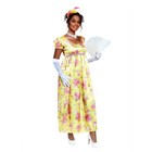 Regency Romance Women s Dress Large Xl Yellow Bridgerton Floral Empire Waist Nwt
