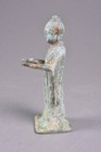 Chinese Ancient Old Court Woman Statue   Bronze   H 8 5 cm   Six Dynasties