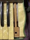 Vintage Hohner Accordion 85280 With Case White Orange - As Is Read