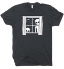 Alien In Window T Shirt Weird Ufo Area 51 Roswell Uaps Tee Cryptid Cryptozoology