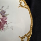 Antique Kpm Berlin Hand Painted Floral Plate Heavy Gold Gilt Fine Porcelain Rare