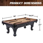 Barrington Billiards 7 5  Belmont Drop Pocket Table W pool Ball   Cue Stick Set