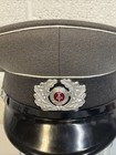 1980s East German Army Nva Military Visor Hat Size 57 1856 L Gray Cap Grey Dress