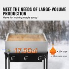 Maple Syrup Evaporator Pan 24x24x7 304 Stainless Steel W valve Sap Boiling Pan