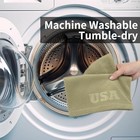2 Pcs Warm Fleece Beanie Neck Gaiter Set  Embossing Usa Army Military Olive