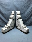 Pair Antique Shabby Victorian Wood Corbels Gingerbread Vtg Old Chic 1150-23b