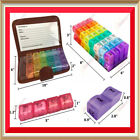 Pill Organizer Case Box Monthly Weekly 31 7 Day Medicine Container Dispenser New