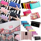 Women Lady Leather Clutch Wallet Credit Card Phone Holder Long Purse Zip Handbag
