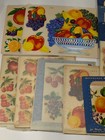 Lot Of 15 Pcs Vintage 50s-60s Decals Meyercord Fruits Flowers Unused