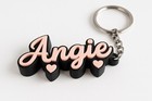 Custom 3d Printed Name Keychain     Personalized Key Ring Gift