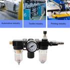 1 4 Inch Air Compressor Filter Oil Water Separator Trap Filter   Regulator Gauge