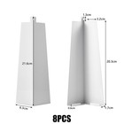 8 Pack Aluminum Siding Corners 8 Inch White Outside Siding Corner Caps With