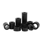 50 100pcs Black Nylon Abs Round Non-threaded Column Standoff Spacer Washer M3-m8