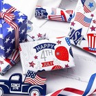 Reversible Patriotic Wrapping Paper Roll  Happy 17in X 32 8ft Balloon Stars