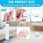 Door Stoppers Wall Protector  6 Pcs 2    Strong Adhesive Door Knob Wall Protect   