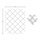 Outwater 18 Bottle Trimmable Cherry Wine Rack Lattice Insert Panel