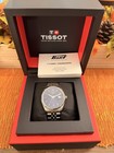 Tissot T-classic Quartz Blue Sunburst Dial Date 40mm Steel 100m Box Manual