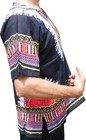 Mens Black Dashiki Shirt African Blouse Top Rap Rapper   Fast Shipping
