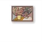 Original Painting Mixed Media Blooming Woman 8 5 X12 Fine Art Interior Design