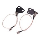 Bnc-to-bnc Microphone Extension Cable 40cm For Live For Stage Applications