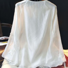 Ladies Loose Hanfu Blouse Top Flower Embroidered Frog Button Retro Shirt Casual