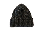 Black Thick Fluffy Beanie Skull Cap One Size