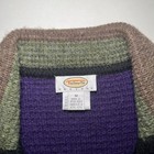 Talbots Petites M Vintage Knit Wool Rainbow Striped Sweater Knit Blazer Jacket