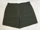 Nwt-time And Tru-women   s Convertible Cargo Shorts-size 10- 6    Inseam-dark Ivy