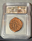 Byzantine Empire Large Bronze Follis      Bold    m    Denomination     Icg Genuine