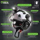 Industrial Hard Hat Safety Helmet W  Headlamp  Visor  Ear Muffs Ansi Z89 1