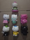 Hello Kitty 2019 Mcdonald s Happy Meal Toy Lot Of 7 Movable Action Figures Used