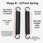  b-127  Pair Of Replacement Extra Springs For Lift Top Coffee Table Hinge B