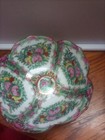 Antique 19th Century Chinese Rose Medallion Small Deep Bowl 7 Inches