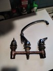 Vintage Kitchen Sink Brass Faucet Made By Chicago Faucet