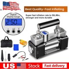 Heavy Duty Auto Air Compressor Portable Car Tire Inflator Electric Air Pump 12v