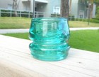 Nice Green Aqua Cd 187 Pat d Glass Insulator