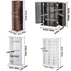 Media Storage Cabinet 4-12 Layers Adjustable Dvd Shelves 240-1080 Cds