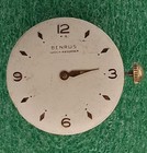 Lot M6 Mens Benrus Em15 Movement 17j Manual Vintage Watch Runs Parts As Is