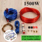 1500w Car Amplifier Wiring Kit Audio Subwoofer Amp Rca Cable 10gauge Awg Fuse Us