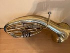 Baritone Wind Brass Musical Instrument Ussr Soviet Horn Vintage And Rare