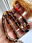 Natural Baltic Amber 20g  Islamic Prayer Rosary 33 Barrel Beads Tesbih Misbaha