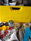 Vintage Gabriel Erector Set With Yellow Storage Case Assorted Parts 