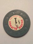Vintage Silver Slipper Casino Las Vegas Nevada  1 Thc Poker Chip   Small Crack 