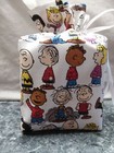 Peanuts Gang Charlie Brown Snoopy Handmade Square Tissue Box Cover Cotton Fabric