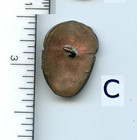 Vintage Button Mexican Face Head Brass On Copper