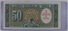 1960  banco Central De Chile  50-pesos Banknote  n  205210   Au